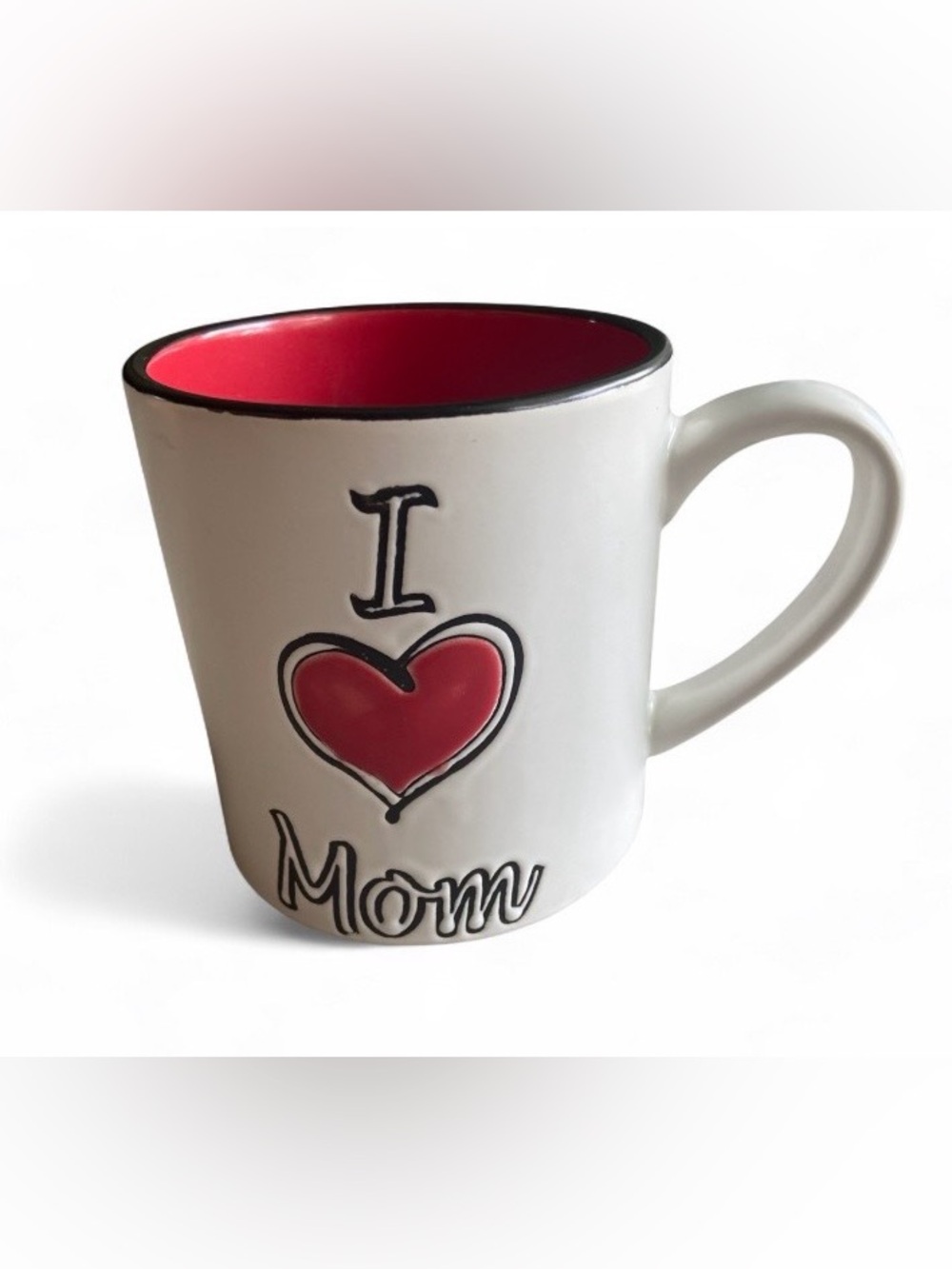 I Heart Mom Stoneware Coffee Mug Large Jumbo 16 oz XL